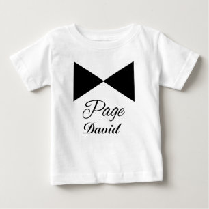 Tuxedo Krawatte Anpassbares Page Boy Tshirt