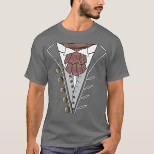 Tuxedo-Krawatten-Diplomat-T - Shirt-Grau T-Shirt