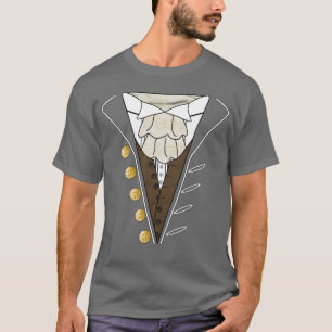 Tuxedo-Krawatten-ursprüngliches T - Shirt-Grau T-Shirt