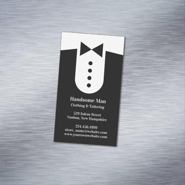 Tuxedo Magnetische Visitenkarte (Beispiel)
