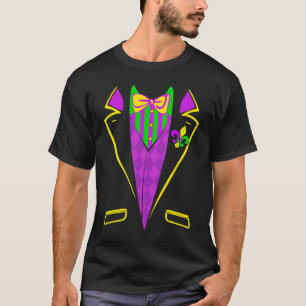 Tuxedo Mardi Gras Festival Moon and Stars T-Shirt