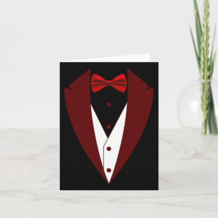 Tuxedo mit Bow Krawatte Funny - Halloween Groß Cos Karte