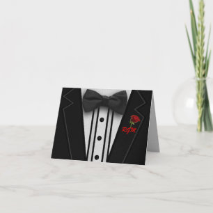Tuxedo mit Bow-Krawatte-Monogramm