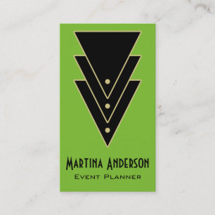 Tuxedo Modernes Art Deco Visitenkarte