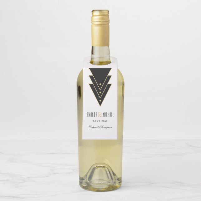 Tuxedo Modernes Déco Flaschenanhänger (Auf Flasche)