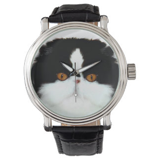 Tuxedo persisches Gesicht Armbanduhr