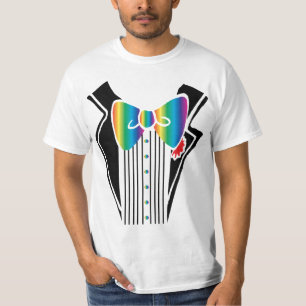 Tuxedo - Rainbow-Krawatte T-Shirt