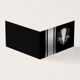 Tuxedo rayures argent, blanc et noir pour célibata