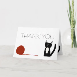Tuxedo Schwarz-Weiß Katze Danke