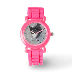 Tuxedo schwarzes Kitt personalisieren Armbanduhr