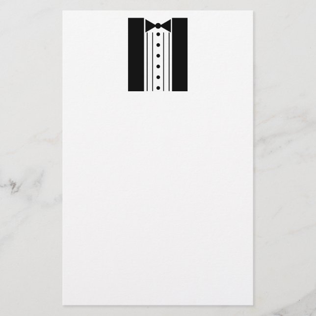Tuxedo Stationery Briefpapier (Vorderseite)