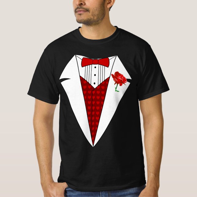 Tuxedo-T - Shirt des Valentines Tagesliebhabermit (Vorderseite)