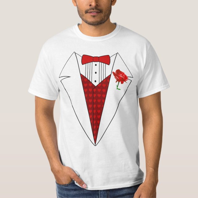 Tuxedo-T - Shirt des Valentines Tagesliebhabermit (Vorderseite)