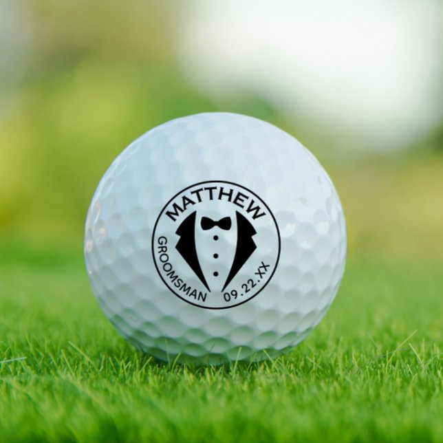 Tuxedo Template Trauzeuge Trauzeuge Golfbälle (Von Creator hochgeladen)