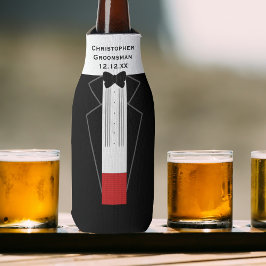 Tuxedo Trauzeuge Hochzeitsflasche Cooler Flaschenkühler