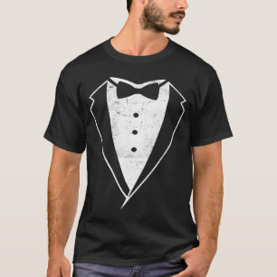 Tuxedo Tux Dinner Jacket Code Schwarzer Krawatte T T-Shirt