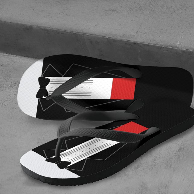 Tuxedo Wedding Flip Flops (Von Creator hochgeladen)