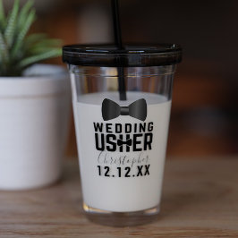 Tuxedo Wedding Usher Brautparty Tumbler Acryltrinkbecher