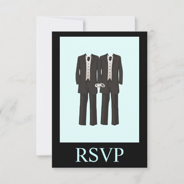 Tuxedos UAWG RSVP Karte (Vorderseite)