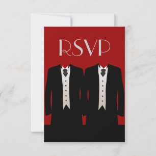 Tuxedos UAWG RSVP Karte