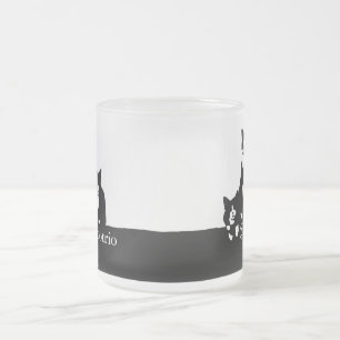 TuxedoTrio mattierte GlasTasse Mattglastasse