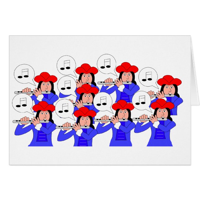 Tuyauterie de 9 joueurs de pipeau (Devant horizontal)