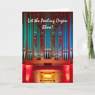 Tuyaux d'orgue multicolores Carte de Noël