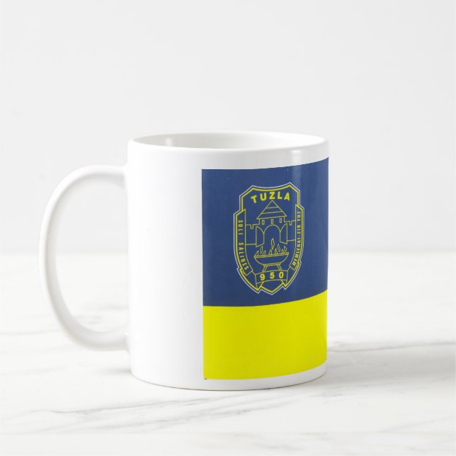 Tuzla-Flagge Kaffeetasse (Links)