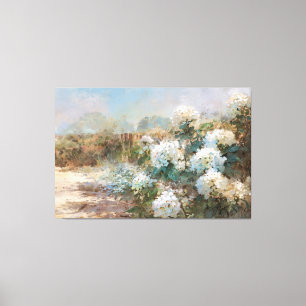 *~* TV2 Sandstrand Hydrangea Kunst Leinwanddruck