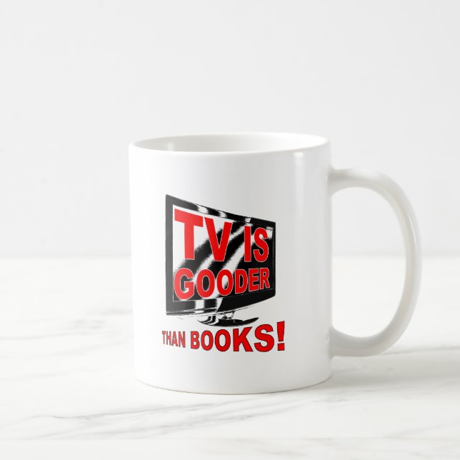 TV ist Gooder Funny Mug Kaffeetasse (Rechts)