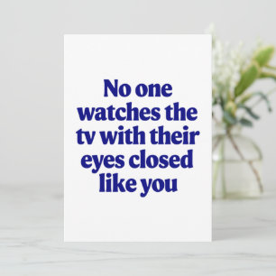 TV Joke Vatertag Vater Joke Husband Geschenk Einladung