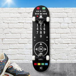 TV Remote Kontrolle Schwarz Moderne Stilvolle Cool Skateboard