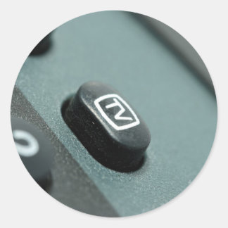 TV-Remote Runder Aufkleber