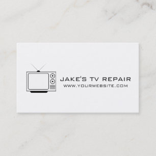 TV Repair Business Card Visitenkarte