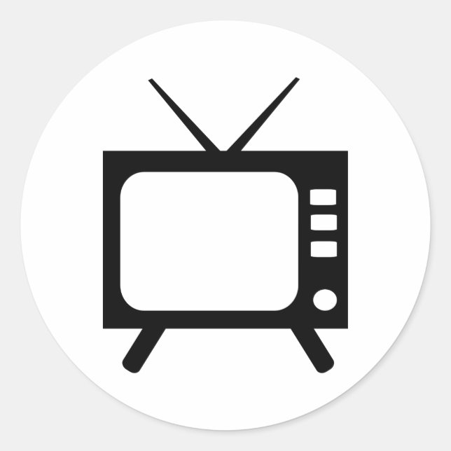 TV RUNDER AUFKLEBER (Vorderseite)