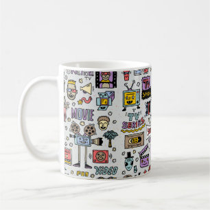 TV Shows, Serien und Filme Funny Doodle Vintag s Kaffeetasse
