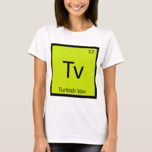 Tv - Türkisch Van Katze Chemie Periodensystem T-Shirt