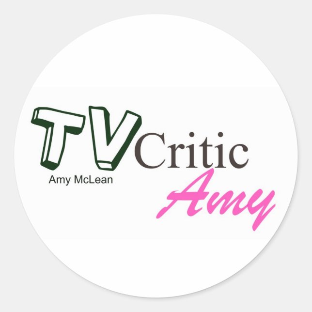 TVCriticAmy-Logo-Aufkleber Runder Aufkleber (Vorderseite)