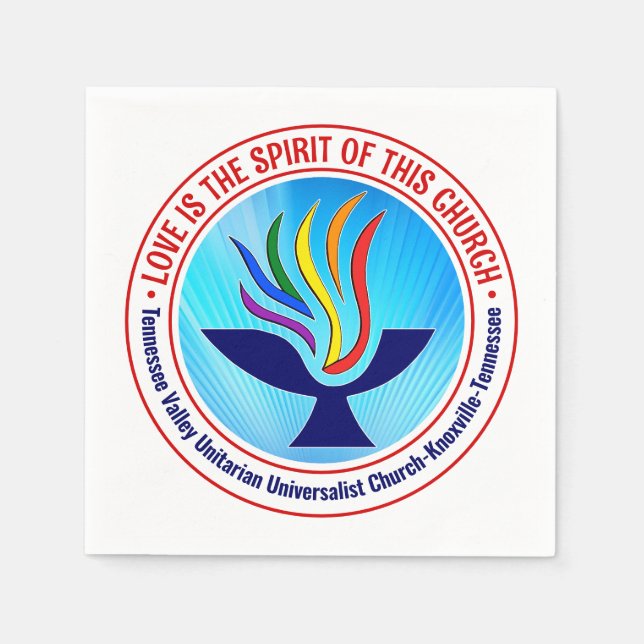 TVUC Liebe ist der Geist dieser Kirche Serviette (Vorderseite)