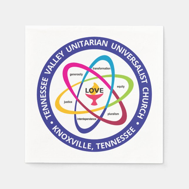 TVUC Shared Values Atom Serviette (Vorderseite)