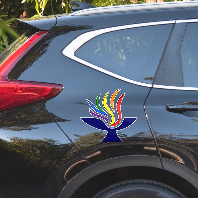 TvUC-Symbol-Flammenkhalice-Logo Aufkleber (Auto Seite)