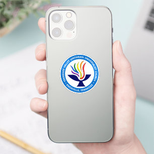 TVUUC Chalice Logo Medium Blue Circle Aufkleber