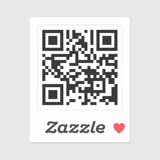 TVUUC QR Code auf der Website Aufkleber (Blatt)