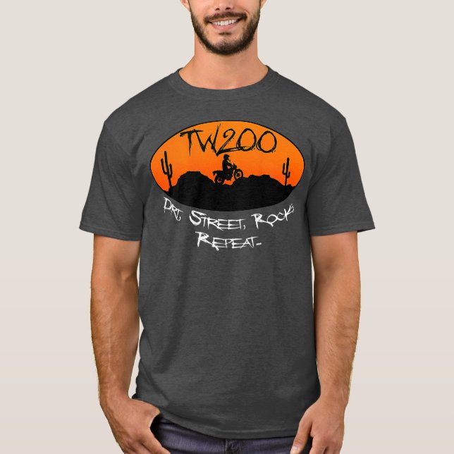 TW200 Trailway Motorcycle Enduro OffRoad T-Shirt (Vorderseite)