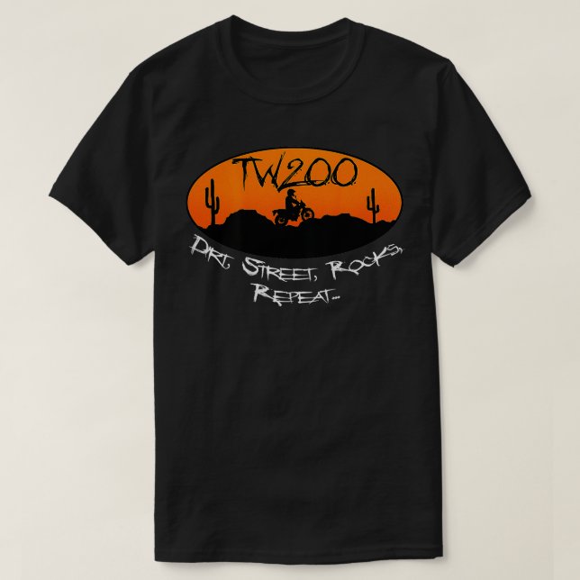 TW200 Trailway Motorrad Enduro OffRoad T-Shirt (Design vorne)