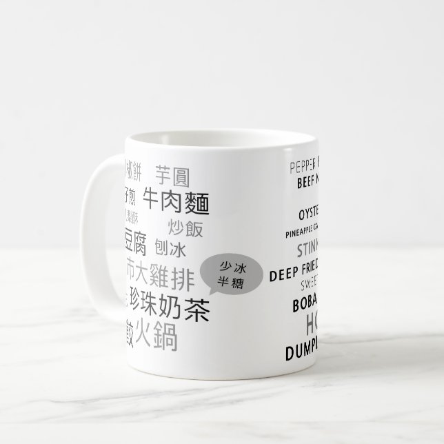 TW-Englisch+Mandarin-Tasse Kaffeetasse (Vorderseite Links)