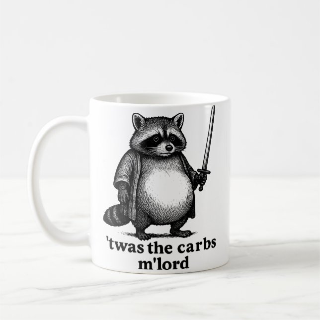 TWAS Die Kohlenhydrate, M'Lord Waschbär | Mittelal Kaffeetasse (Links)
