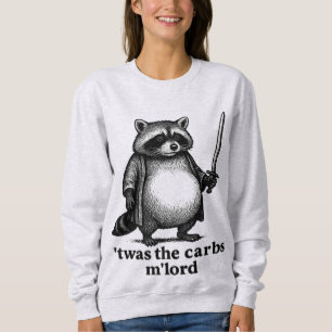 TWAS Die Kohlenhydrate, M'Lord Waschbär   Mittelal Sweatshirt