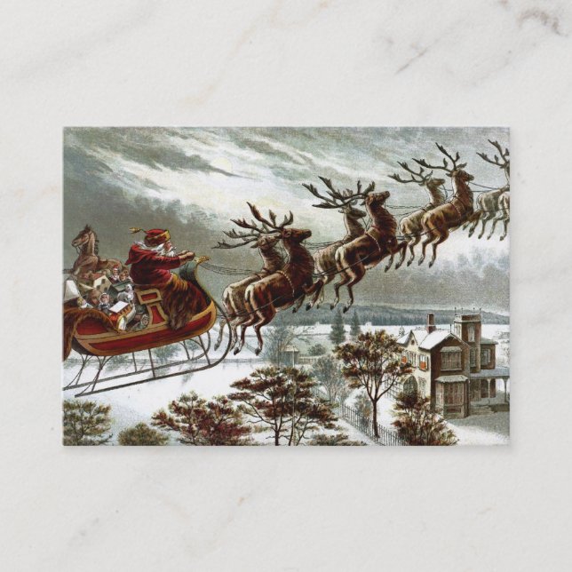 Twas die Nacht vor Weihnachten Visitenkarte (Vorderseite)