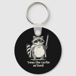 Twas The Carbs Mlord Raccoon Meme Graphic Schlüsselanhänger